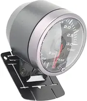 LED Car Modification Turbo Boost Gauge Meter Pointer DC12V, Universal Car 60mm Pointer Turbo Boost Gauge Meter Kit Bar White LED Light Pointer Indicator Display Electronic
