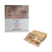 Sennelier Pastels Art Set & 3 Drawer Wood Pastel Storage Box - Sennelier Half...