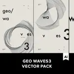 15款抽象線條矢量圖形海報 GEO WAVES3 VECTOR PACK.P2019101601