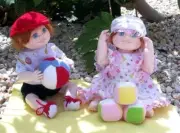 Cloth Doll Pattern "Megan and Max" By Katie Bock