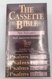 New Testament W/Psalms Cassette Bible Narrated E.W.Jeffries 12 Audio Tape Sealed