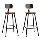 Artiss 2x Vintage Industrial Bar Stool Retro Barstools Dining Chairs Kitchen