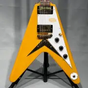 Epiphone 1958 Korina Flying V White Pickguard Aged Natural