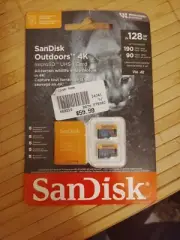 SanDisk Outdoors 4k MicroSD UHS-I Card 128GB