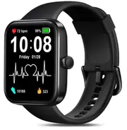 Bluetooth Smartwatch for Women & Men - Fitness Tracker, Heart Rate, Sleep, Waterproof, Android & iOS Compatible
