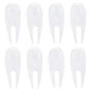 Golf Divot Tool, 8 Pack Plastic Golf Repair Tool Ball Marker for Golfer, White