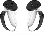 AMVR Controller Grips Compatible with Oculus/Meta Quest 3S/Quest 3 Accessories, Silicone Non-Slip Handle Cover, Adjustable Soft Hand Strap, 100% Signal(Not for Charging Dock)