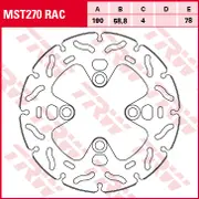 TRW Lucas Brake disc MST270RAC, rigid