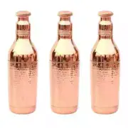 Copper Champion Water Bottle For Ayurveda Health Benefits 1000ml Set of 3