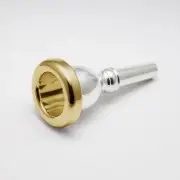 Genuine Bach 24K Gold Rim & Cup Tuba/Sousaphone Mouthpiece, 25 NEW! Ships Fast!