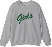 [X.Style] Girls Retro Vintage 90s Aesthetic Sweatshirt for Adults Crew Neck Long Sleeve Pullover Grey M