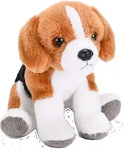 Wild Republic Pocketkins Eco Beagle, Stuffed Animal, 5 Inches, Plush Toy, Made from Recycled Materials, Eco Friendly