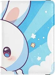 [Amooorous] 72 Leather decorative Passport Holders Vaccine Case Protector Cover Travel Passport Wallet With Vaccination Card Slot Ultra Slim, 72, 1 size