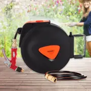 BESTSOON 30M Retractable Garden Hose Reel, Any Length Lock, Slow Return Syste...