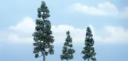 Woodland Scenics Juniper 1 Each: 5-1/8, 2-5/8 & 3-1/2in Built Premium Tre TR1619