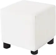 Square Ottoman Slipcover Footstool Stretch Cube Ottoman Cover Square 18x18 24 x 24 36x36 Beige/Green/White Storage Foot Stool Protect Cover for Dogs Washable with Elastic Bottom (Color : @2, Size :