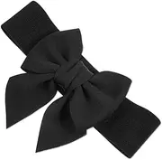 [Baluue] Wide Elastic Waist Belt for Women Comfortable Bow Belt with Excellent Elasticity for Everyday Outfits and Formal Gowns Wear and Easy Application