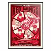 Phenom Gallery Detroit Red Wings 2017-18 Season Deluxe Framed Serigraph Print