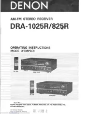 Denon DRA-1025R Receiver Amplifier Owners Manual