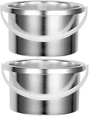 PACKOVE 2Pcs Portable Wax Warmer Replacement Pot Insert Temperature Wax Melting Container for Hair Removal for Home Professional Use