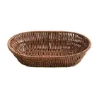 Wicker Bread Basket, Tabletop Food Serving Trays, Handwoven Storage Basket7712