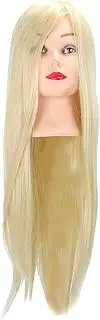 Hairdressing Training Mannequin Head with High Temperature Synthetic Fiber Hair for Braiding Hairstyles and