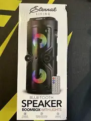 Eternal Living Bluetooth Speaker Boombox Portable W/ Lights And Remote Control