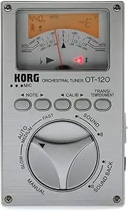 KORG KO-OT120 OT-120 Chromatic 8-Octave Range Orchestral Tuner with Backlit LCD Screen