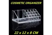 Makeup Organizer Cosmetic Clear Case Nail Art Lipstick Storage Box polish Holder