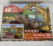 Melissa And Doug Building Site Jumbo Floor Puzzle 48pc - NEW !!!