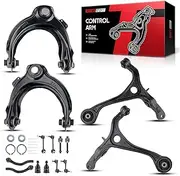 Torchbeam Front Upper Lower Control Arm w/Ball Joint & Sway Bar/Tie Rod End Link Suspension Kit Replace for 2003-2007 for Ho-nda Accord, 2004-2008 for Acura TSX K620616 K620617 K640289 14pcs