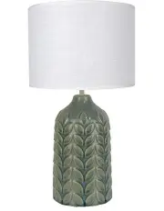 [Lexi Lighting] Bloom Ceramic Table Lamp in Green/White