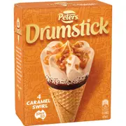Peters Drumstick Caramel 4 pack
