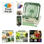 Battery Powered Fan 20000mAh Rechargeable Solar Portable Fan with Led Lantern...