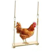 Chicken Swing Toy, Chicken Toy, Wood Chicken Swing Toy, Wood 1pcs Chicken Swing