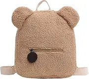 [Générique] Bear Bag | Plush Bear Backpack | Teddy Bear Bag | Plush Toddler Backpacks With Plush Ears, They Combine Charming Appearance For Everyday Use
