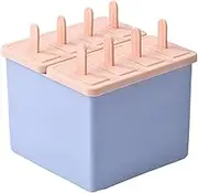 PopsicleMold Household Popsicle Making Frozen Ice Box Abrasive Tools with Lid Homemade Ice Cream Artifact(10.5X13.5X14cm)