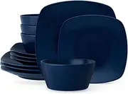 [Noritake] Non Swirl 16-Piece Square Set in Blue