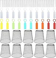 Wire Cloche,Garden Netting Metal - 10x Metal Small Mesh Cage for Keeping Bunnies, Chickens, Squirrels, Birds Out Shrub, Patio Yard