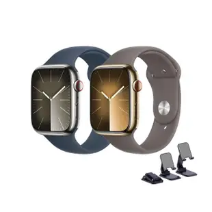 摺疊支架組【Apple】Apple Watch S9 LTE 41mm(不鏽鋼錶殼搭配運動型錶帶)