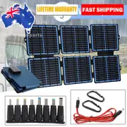 12V 30W Folding Solar Mat Black Silicon Blanket Flexible Solar Panel Kit Charge
