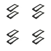 8pc StakRax Wall Mounted Wine Rack Modular Clip-on Top Plates Support Black