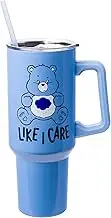 Silver Buffalo Care Bears Grumpy Like Care Stainless Steel Tumbler with Handle, 40 Ounces