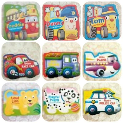 Children Kids Die Cut Shaped Vehicles Animal Board Book Igloo Books Brown Watson