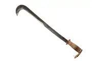 Falci Tools 290133-10 - 44cm Hooked Blade Fungaiola Billhook (Leather Handle)