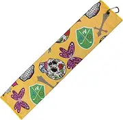 Golf Bag Towel,Absorbent Printing Punk Golf Towel for Cleaning | with Carabiner Clip for Removing Dirt, Mud, Sand and Grass