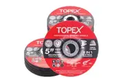 TOPEX 25PCS 125x 6.0x 22.23mm Grinding Discs Wheels Steel Inox Angle Grinder