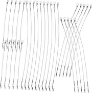 BESPORTBLE Versatile Fishing Wire Rigs Leaders 30pcs Kit Double Connectors Swivels Snaps for Bait Rigging and Tackle Lure Rigging