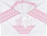 ANDY & HELEN 2/400D50 3 Piece Bedding Set for Pram/Mini Cradle Pink