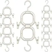 Hat Hanger | Hat Organizer for Baseball Caps with 360° Rotating Hooks - Interlocking Ring Baseball Hat Cap Holder for Baseball Caps, Berets, Woolen Hats